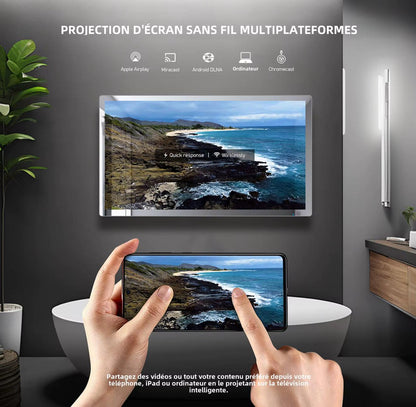 Miroir Écran 4K Intégré - Saphea